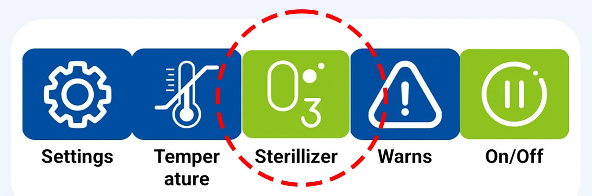 Coldchiller_cold_plunge_chiller_App_front_Sterillizer